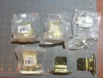 Pairs New Self-closing Hinges 3/8" Inset Brass Brainerd H0104AV-BP-O. Fixed Price $10.00.