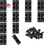 Murtenze 12 Pack 2.5 Inch Door Cabinet Hinge,black Butt Hinges Ball Bearin. Fixed Price $14.47.