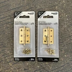 New 2X Sealed Package Pair Of Hinge Solid Brass 1-3/8 N261-768. Fixed Price $18.99.