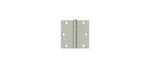 3-1/2" X Square Hinge, Ball Bearing Brushed Nickel Pair. Fixed Price $11.85.