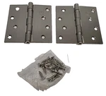 2PC Penrod Co. M25367 Door Hinges Satin Nickel 4"X4" Square Corner Ball Bearing. Fixed Price $18.16.