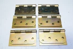 No Screws! Lot Of 6 Penrod 4"X4" 5/8" Radius Square M25957 Zinc Dichromate. Fixed Price $38.94.