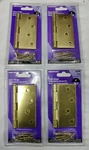 4 Pack Hillman Heavy Duty Door Hinge Square Edge #851958 - Brass Finish New. Fixed Price $27.88.