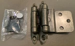 Laurey 2/8" Inset Face Mount Self-closing Hinge, Antique Brass, 2-PACK (new). Fixed Price $7.99.