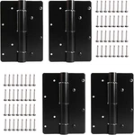 4PCS Self Closing Gate Hinges 5 3/4" Adjustable Spring Loaded Metal Wood Vinyl. Fixed Price $117.17.