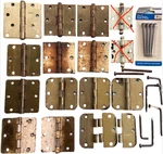 Door Hinge Lot Stanley National 3.5 4 Vintage Antique 2.5 Squareround. Fixed Price $44.73.