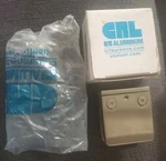 Crl Brushed Stainless Z-series Square Type Flat Base Clamp Z912BS For 1/2" Glass. Fixed Price $29.95.