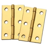 Stanley Solid Brass Miniature Medium Hinge 2-1/2" Long X 1-9/16" Open (1 Pair). Fixed Price $19.99.