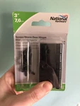 National Hardware N115-451 Screen/storm Door Hinges, 3" X 2-1/2", Black. Fixed Price $8.99.