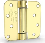 2PACK Polished Brass Door Hinges 4 Inch Self Closing Spring With 5/8". Fixed Price $31.86.