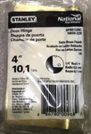 3-PACK National Hardware N830-228 Satin Brass 1/4 In. Round Corner Hinge. Fixed Price $14.95.