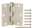 Everbilt 207 330 Door 1/2" Hinge Satin Nickel Finish Square Corners (10 Pack). Fixed Price $11.99.