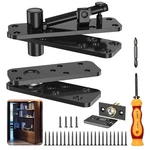 Hidden Door Hinge Invisible 570LBS Heavy Duty Steel Top Mount 360 Rotation. Fixed Price $62.36.