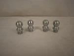 Baldwin 1090-264 Ball Finial Tip Satin Chrome Set Of 751G. Fixed Price $12.99.