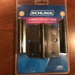 Schlage 3.5 Round 5/8 Radius Hinges Project Pack Aged Bronze SC3P1011F-716E. Fixed Price $15.00.