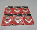 Lot Of 6 Bulldog Flat Corner Brace, Hardware 2 In. Zinc Plated Steel HI-975 Nip. Fixed Price $12.00.