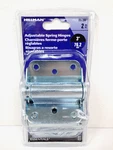 Hillman Adjustable Self Closing 3" Zinc Spring Hinge 2-PACK 851594, New Sealed. Fixed Price $21.99.