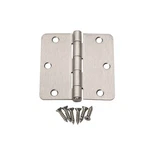 61976 3.5" 1/4" Radius Corner Sn Satin Nickel Steel Door Hinge (pack Of 100). Fixed Price $162.41.
