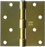 24PC Stanley Hardware 4" Satin Brass Square Corners Door Hinges S821-272. Fixed Price $48.00.