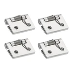 4PCS Self-closing Door Hinges 1" 304 Stainless Steel Spring Exterior. Fixed Price $16.29.