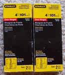4 Stanley X Hinges 5/8" Radius Corners With Screws Santa Fe Bronze. Fixed Price $9.95.