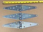 (3) Stanley 902-6 Zinc Plated 6" X 2" Surface Mount Strap Hinge. Fixed Price $8.00.