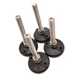 Lot Of 4 S&w Polymount Stud Leveling Mount, Thread: 5/8-11, Base: 3" Diameter. Fixed Price $100.00.