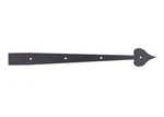 RI2BP - 18.75" Heart Shaped Dummy Strap Black Rough Iron. Fixed Price $14.50.