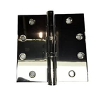 Pair Merit 125BB 4.5X4.5 Bearing Button Tip Polished Nickel Pn Hinges. Fixed Price $150.00.