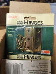Brainerd Solid Brass 2" X 1-3/8" Butt Hinges (2 Per Card). Fixed Price $6.50.