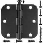 Ticonn 30-PACK 3.5 Inch Door Hinges With Removable Pin Matte Black Iron Resident. Fixed Price $66.09.