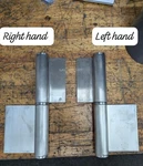 Heavy Duty Stainless Steel Weld On Lift Off Hinges. Fixed Price $40.00.