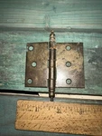 Steeple Top Door Hinge Metal 3 X 2.25 Steel Vintage!. Fixed Price $12.50.