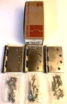 Hager Bb 1279 US26 Hinge 3 Pcs Knuckle Full Mortise Ball Bearing Nos. Fixed Price $84.88.