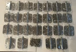 25 3-1/2" 5/8 Radius Polished Chrome Door Hinges With Finial By Ives Schlage. Fixed Price $59.99.