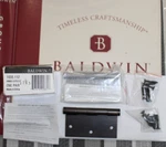 Baldwin Brass Hinge Pair 1035-112 Venitian Bronze 3.5"X3.5" Mortise New!. Fixed Price $24.95.