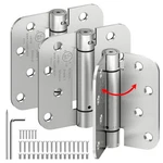 Isoker 3-PACK Self Closing Door Hinges, 4"-3 Pack, Brushed NICKEL-3. Fixed Price $42.28.