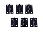 Qcaa Narrow Butt Utility Hinge, Swaged, With Removable 6 PACK(2"), Flat Black. Fixed Price $22.99.