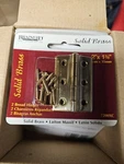 Brainerd Solid Brass Hinges 2" 1-3/8" 7200XC. Fixed Price $6.50.