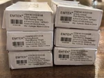 Pair Emtek 4X4IN 2.2MM Plain Bearing Radius Corners Mortise Hinges Black 6PK. Fixed Price $38.39.