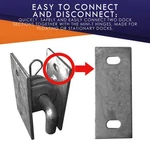 Multinautic Durable Steel Dock Kit Mini Hinges - 19107. Fixed Price $67.18.