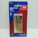 Ace Non-mortise Hinge 2-1/2" Bright Brass #5298187 Pack. Fixed Price $9.75.