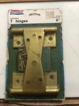 2PK Stanley/national N129-189 Zinc Plated Extra Heavy 6" Gate Door T-hinges. Fixed Price $9.99.