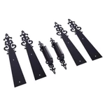 Ccjh 6PCS Steel Decorative Garage Door Handle Hinge Set Hardware. Fixed Price $39.87.