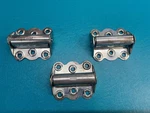 Lot Of 3 Stanley Door Spring Hinges, Zinc Plated. Fixed Price $24.00.