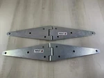 Lot Of 2 National Hardware 10 Inch Heavy Strap Hinge Zinc Plated New. Fixed Price $10.83.