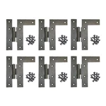 6 Left Hl-hinges Black Wrought Iron Offset Install Renovator's Supply. Fixed Price $87.99.