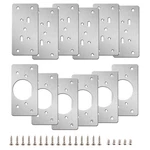 12-PACK Stainless Steel Cabinet Hinge Repair Kit Door Plate Wi.... Fixed Price $22.01.