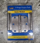 Nwt Ives Schlage 4 Four Inch Satin Nickel Door Hinges Designer Xtra Long Screws. Fixed Price $12.99.