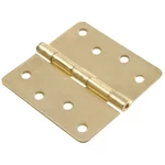 Hardware Essentials 1/4 In. Round Corner Door Hinge Satin Brass, 5-PACK. Fixed Price $9.00.
